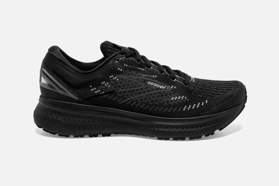 Brooks Glycerin 19 Road Running Shoes Womens - Black - ZDOQJ-9385